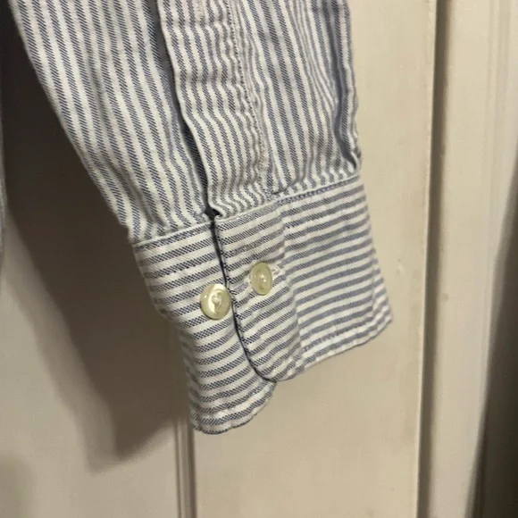 Brooks Brothers Friday Shirt Oxford Stripe Button Down Medium - Picture 3 of 5